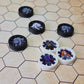 Exclusive reusable character tokens for TTRPG's like DND. An alternative for DND minis. Made from black PLA material
